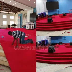 Wall to Wall Carpets. Church Altar Carpet Fitting With Glue
