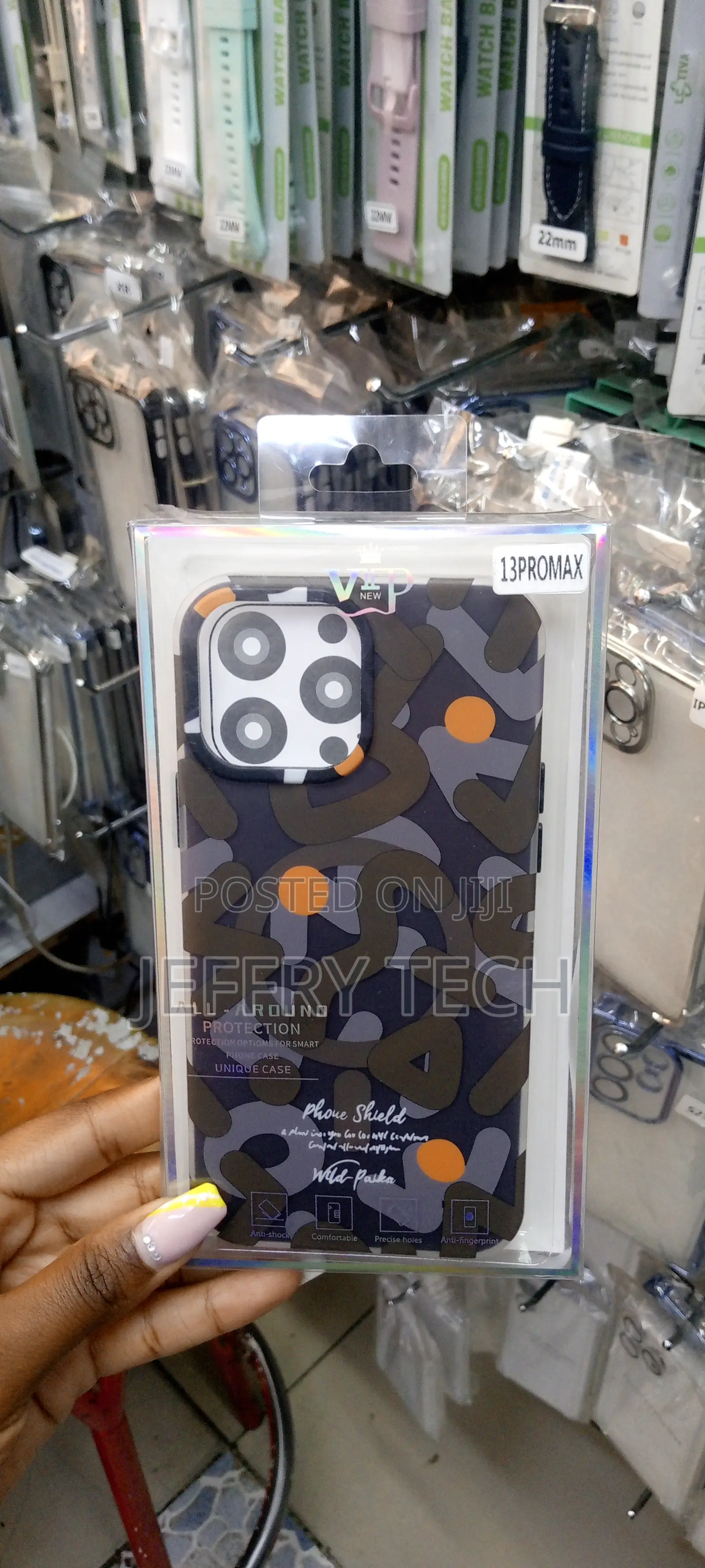 iPhone 13 Pro Max Magsafe Palka Case-Brown Dark Marks