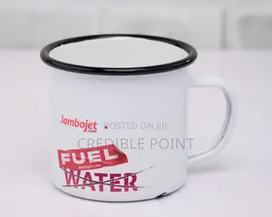 Enamel Mugs(Silver and Black Rings)