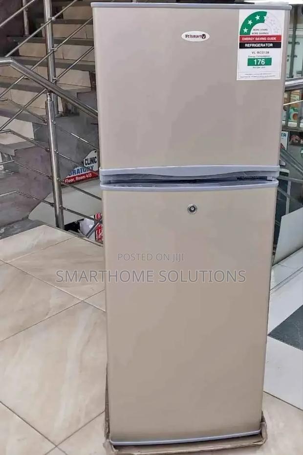 Volsmart 138 Litres Double Door Fridge Top Freezer - main view