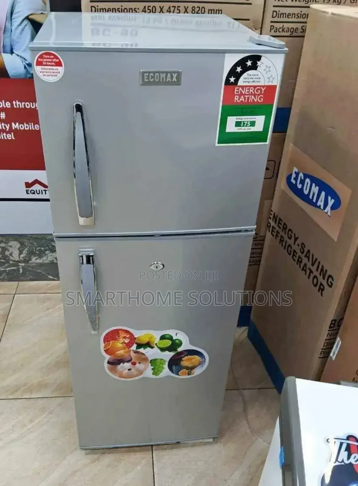 Refrigerator!Ecomax 138l Double Door Defrost Fridge