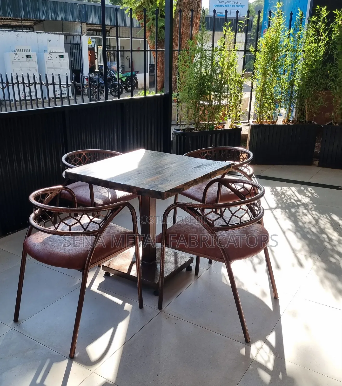 Restaurant Copper Chairs.