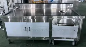 Stainless Steel Countertop Kitchen Cabinet