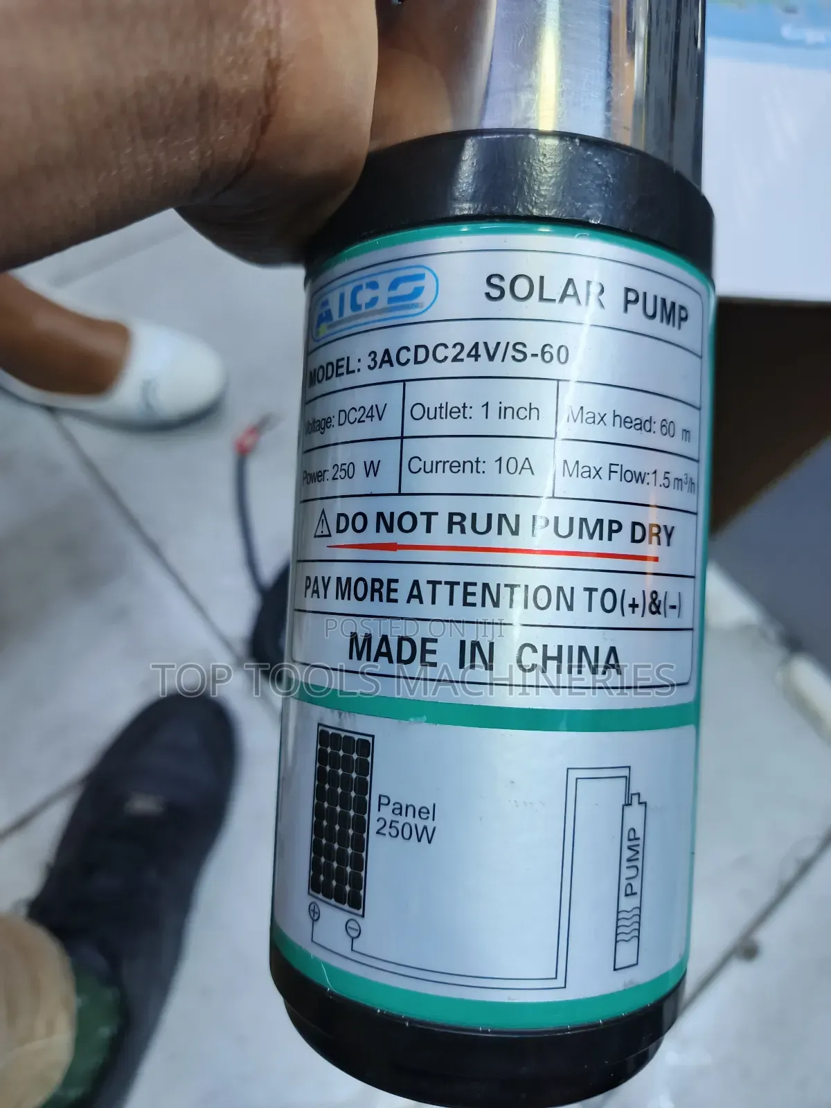 Aico Japan 60m Head 250watts Dc Submersible Pump