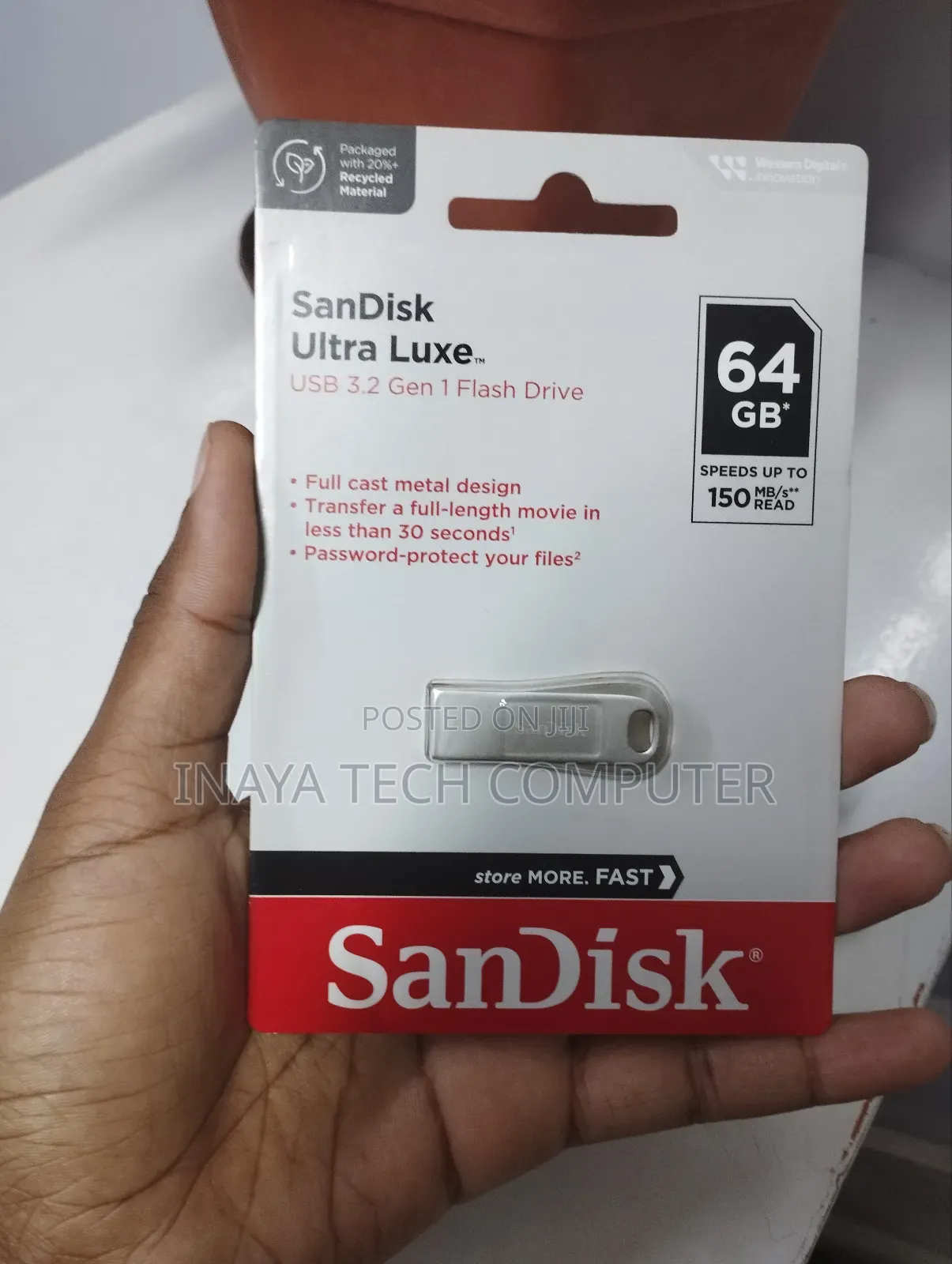 64gb Sandisk Ultra Luxe Usb 3.2 Gen 1 Flash Drive