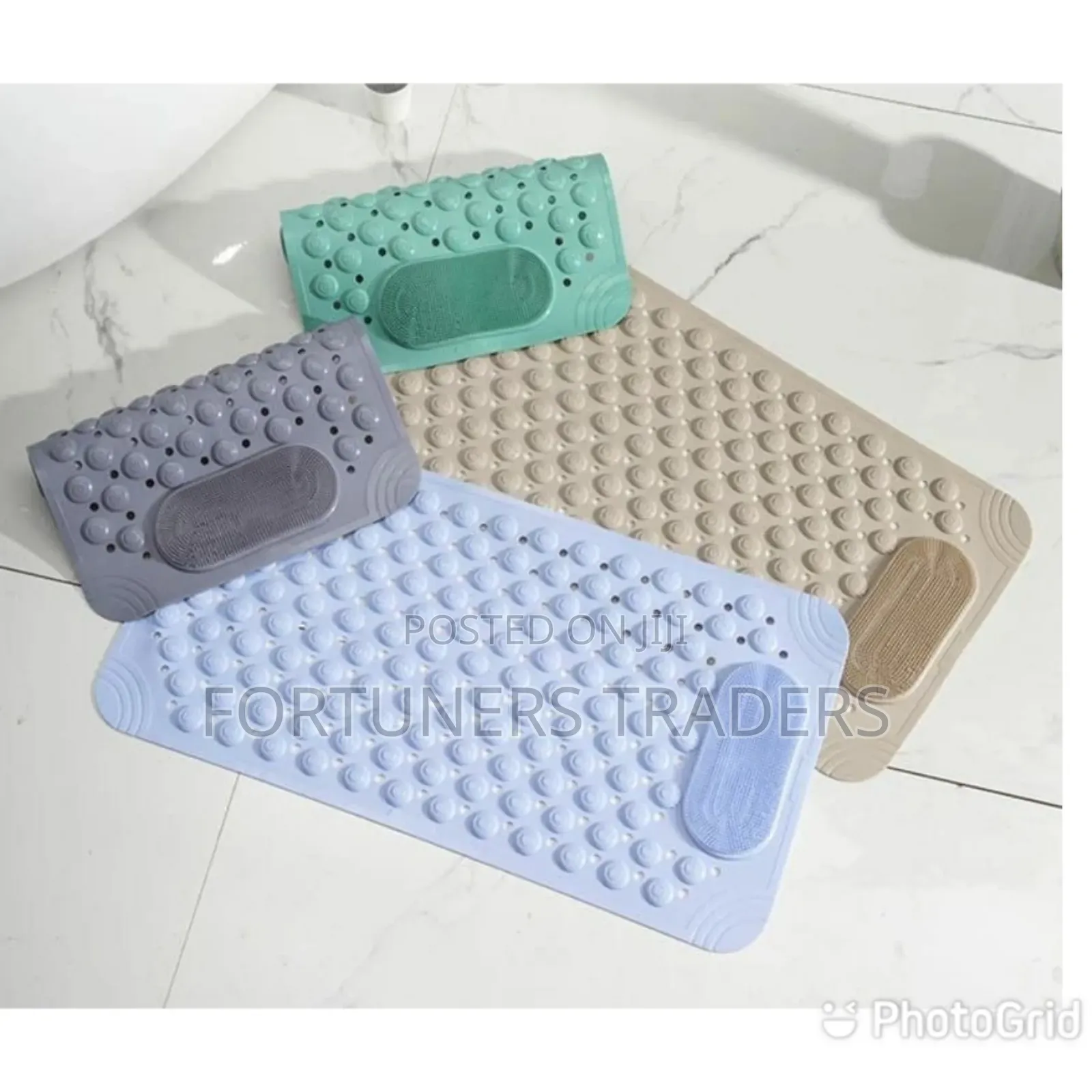 Bathroom Anti Slip Mat With Lazy Scrubber