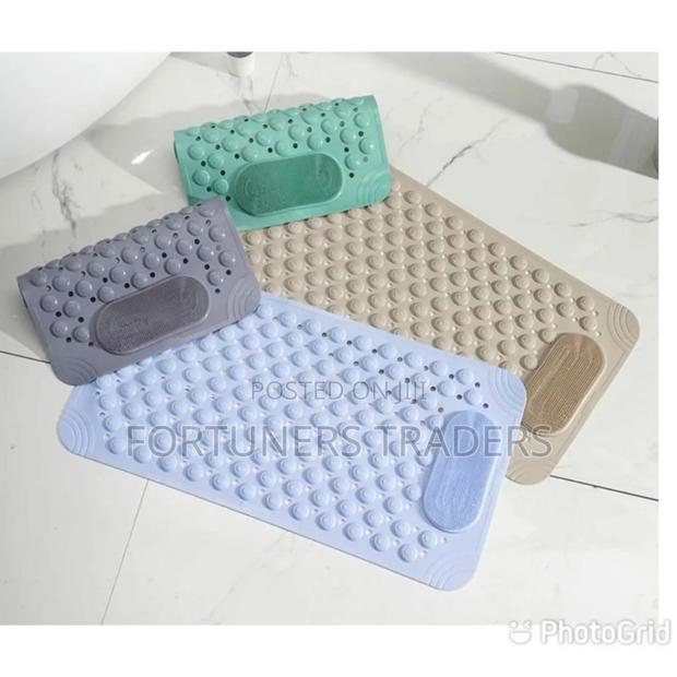 Bathroom Anti Slip Mat With Lazy Scrubber