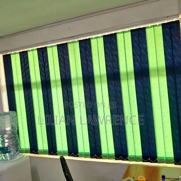 Black And Green Office Blinds