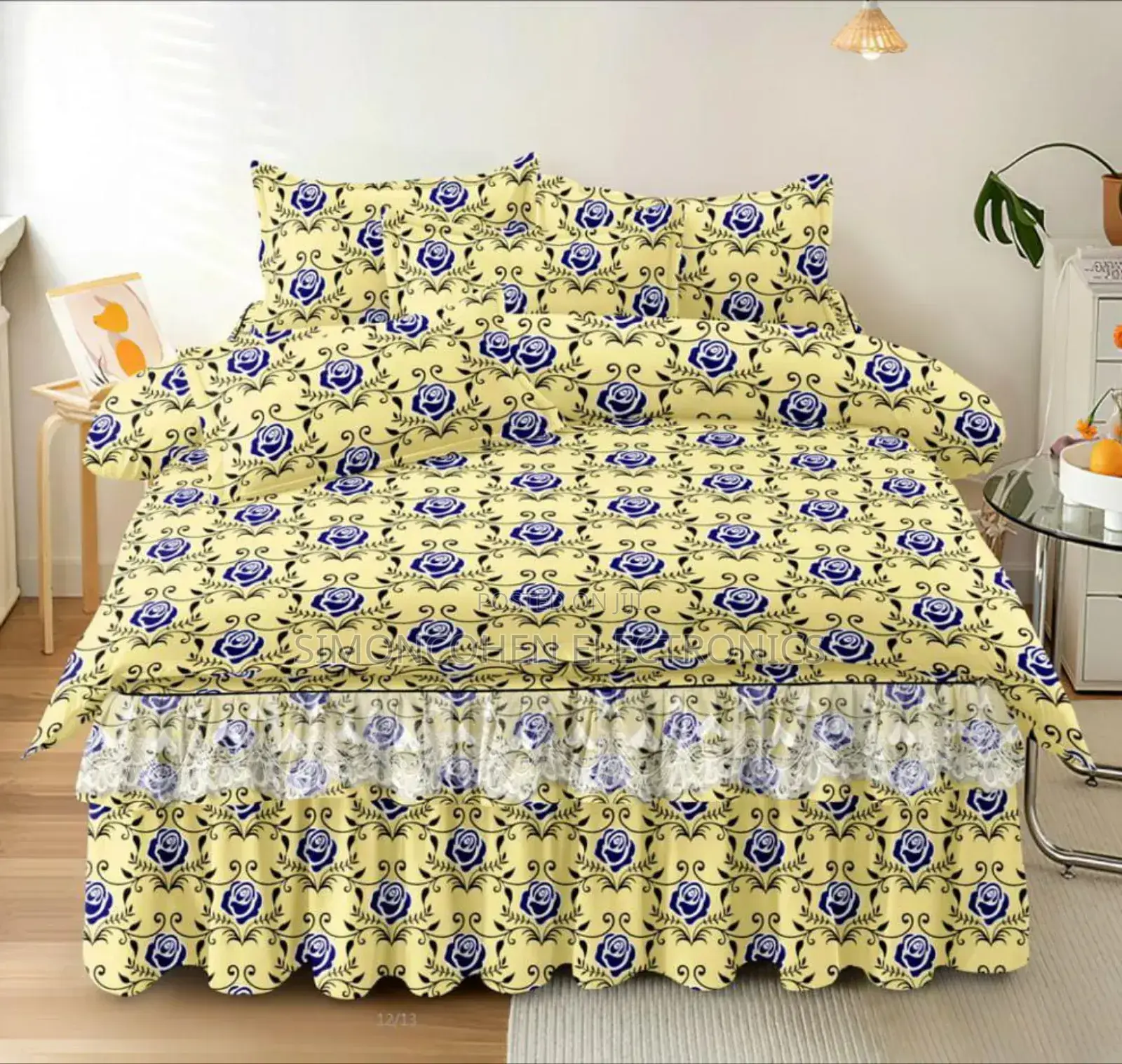 6pc Bedskirt Plus Bedsheet Combo Set