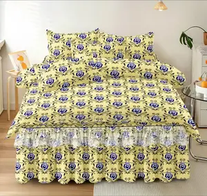 6pc Bedskirt Plus Bedsheet Combo Set