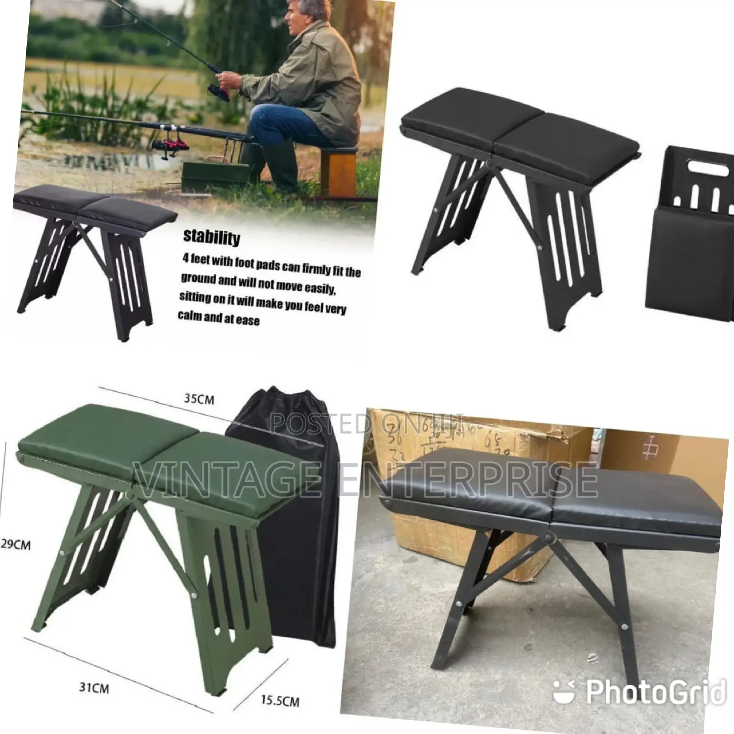 Steel Portable Folding Stool