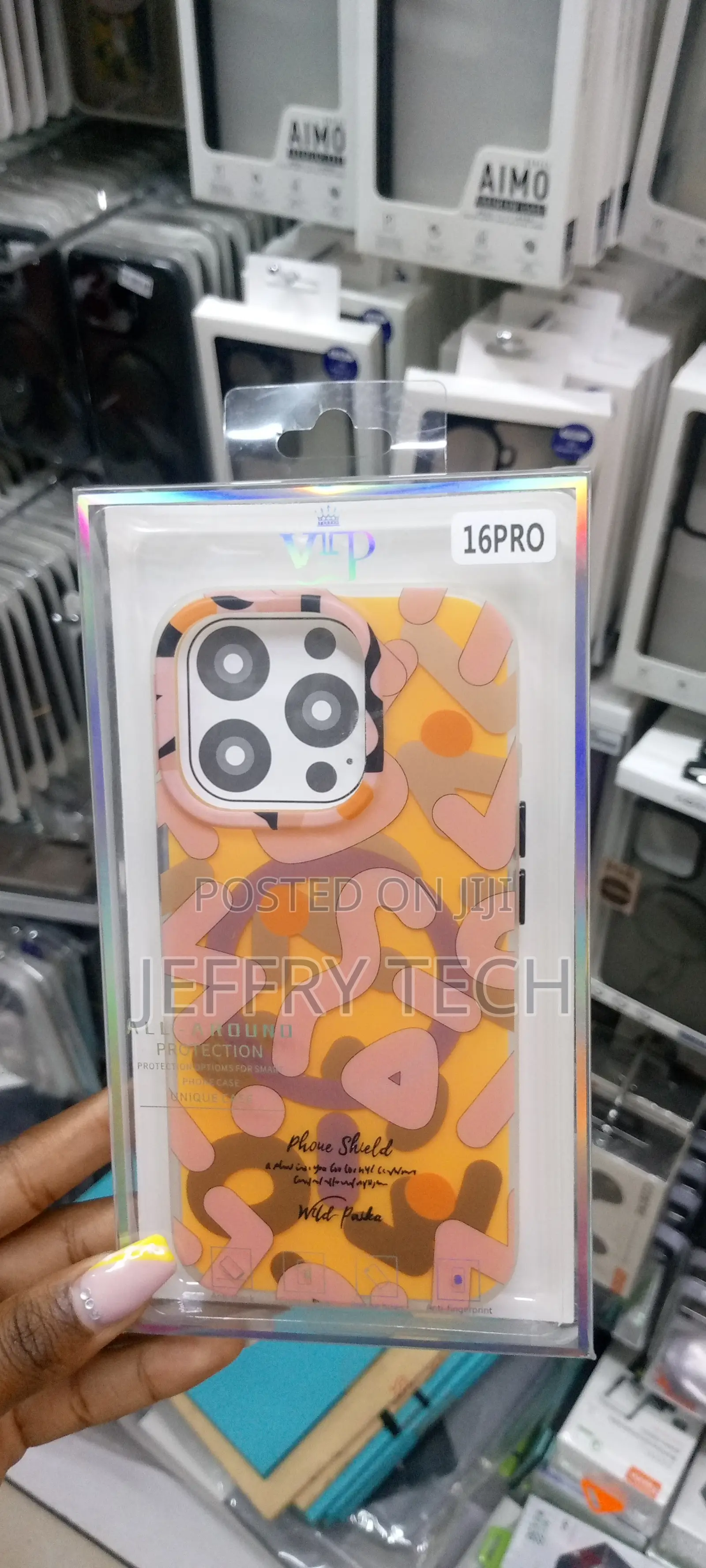 iPhone 16 Pro Magnetic Case With Colorfull Colors- Orange