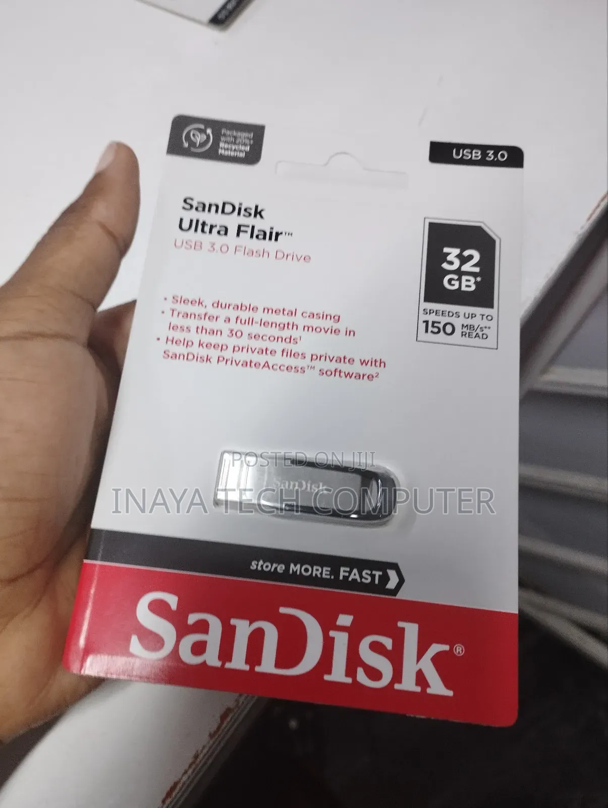 Sandisk Ultra Flair 3.0 Usb Flash Drive 32gb