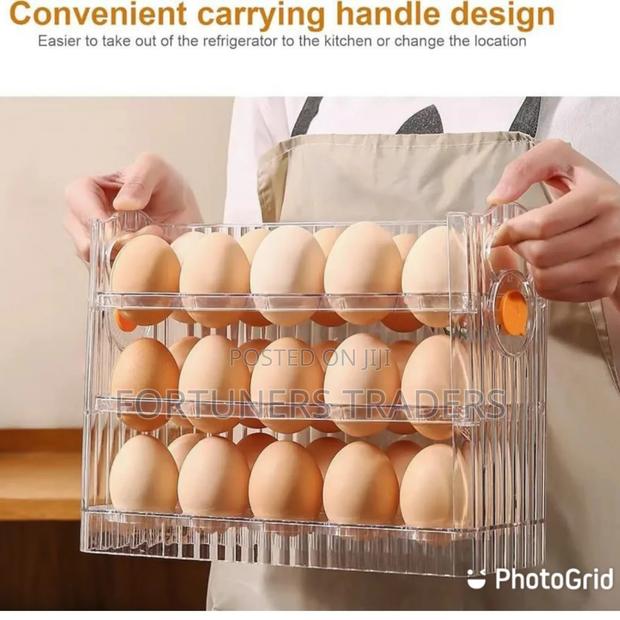 Acrylic Transparent Flip Egg Box - main view