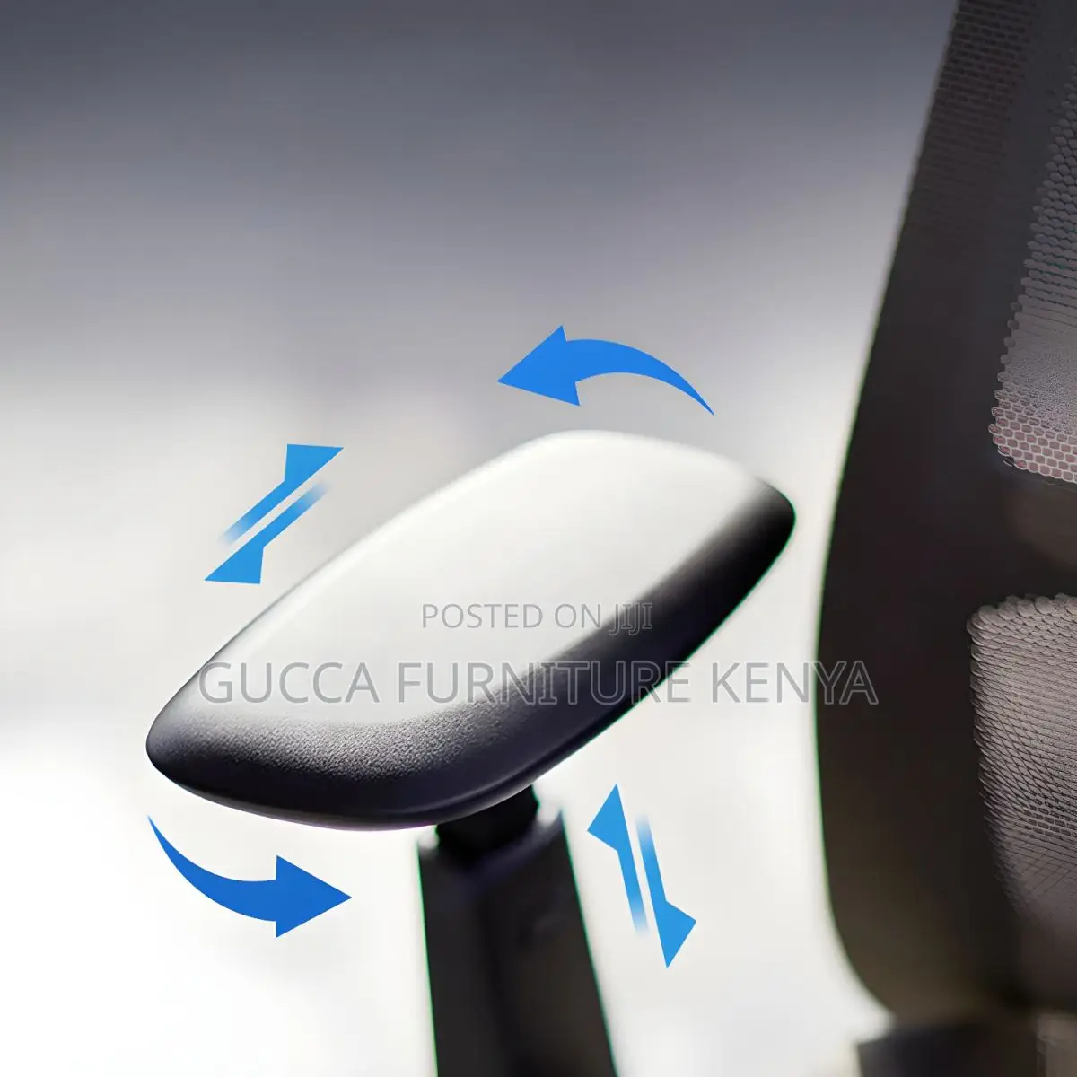 Office Chairs:Simple Mesh Chair Withadjustable Arms Swivel