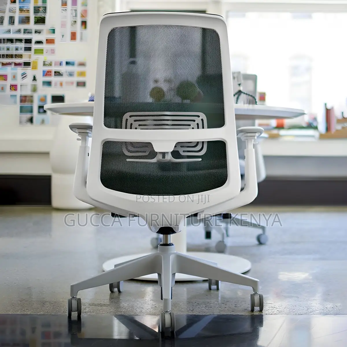 Office Chairs:Simple Mesh Chair Withadjustable Arms Swivel
