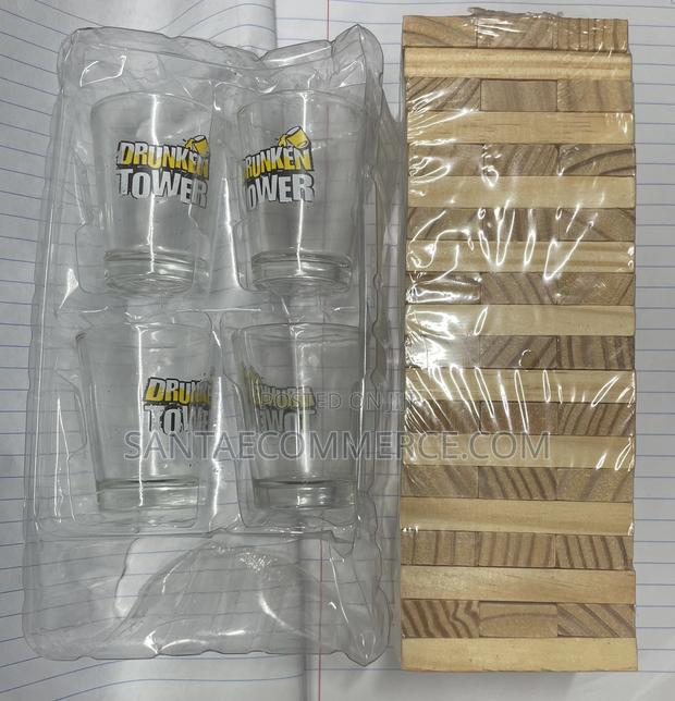 Wooden Block Jenga Drunkentower Board Game - main view