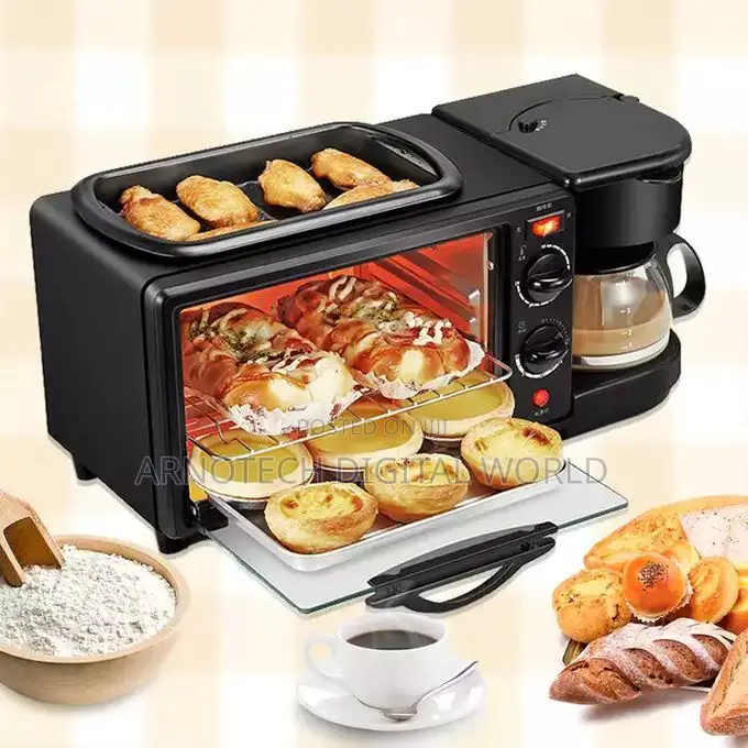 3in1 Breakfast Maker With Oven and Coffee Maker