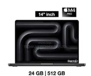 New Apple MacBook Pro 2024 M4 14-inch 24GB Apple M4 Pro SSD 512GB