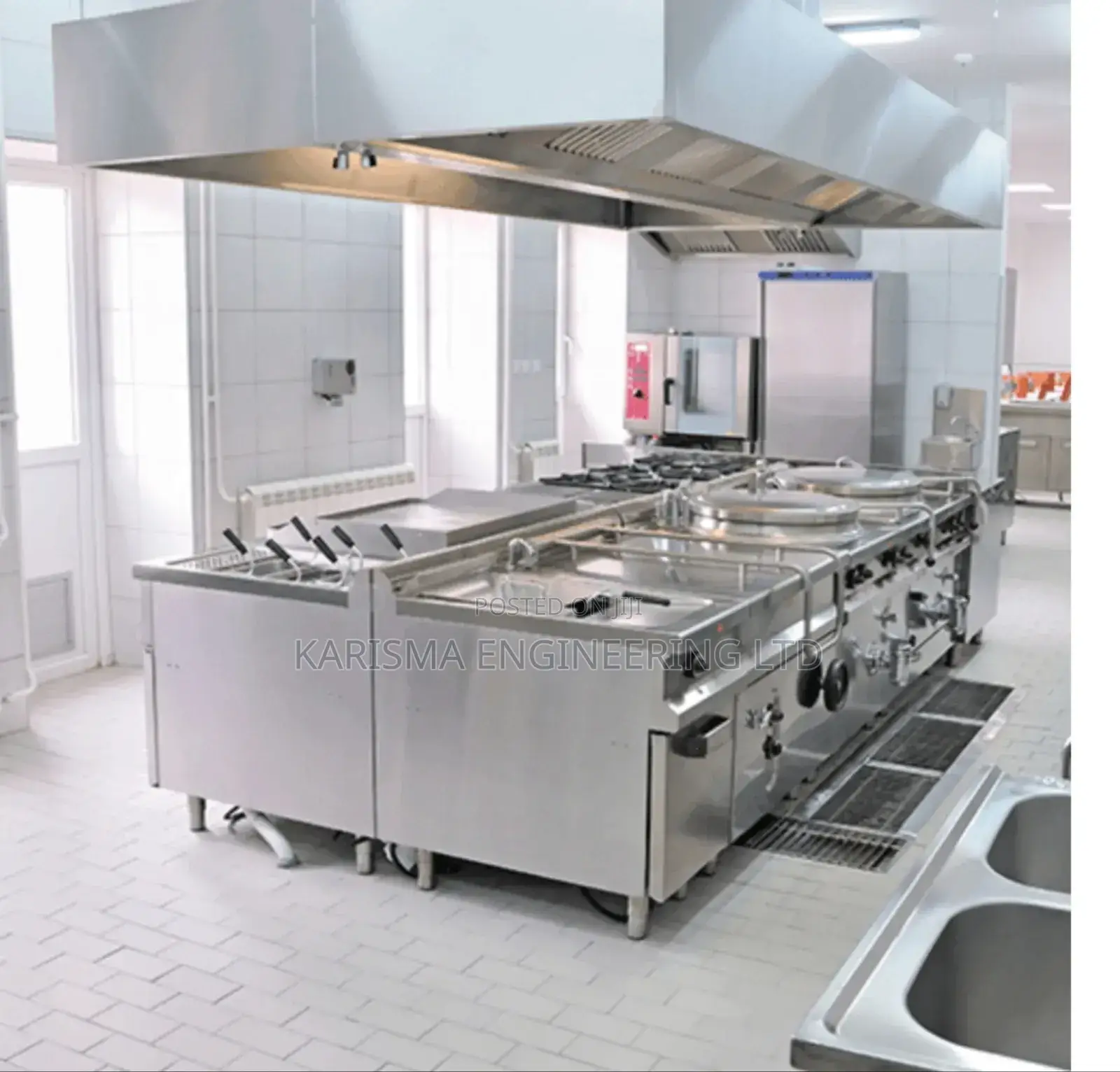Double Kitchen Hood 12ft By 4ft
