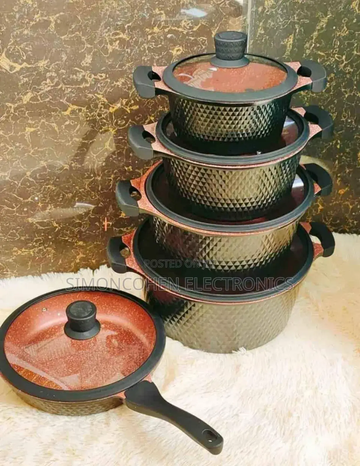 10pcs Tc Granite Cookware Set