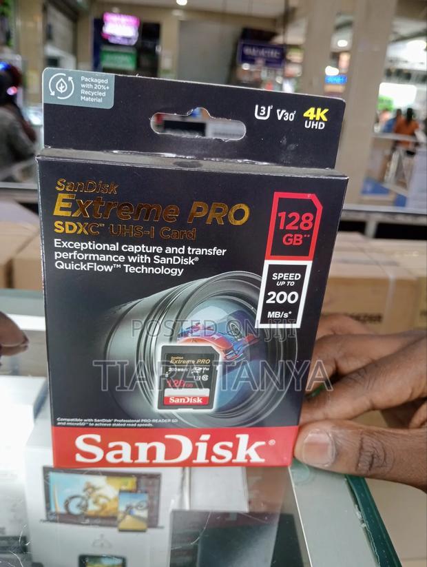 Sandisk 128gb Extreme Pro Uhs-I SDXC Memory Card (Class 10) - main view