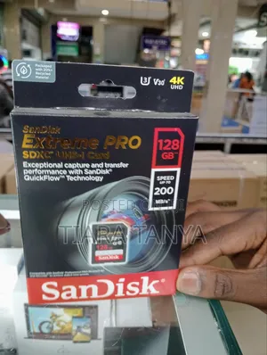 Sandisk 128gb Extreme Pro Uhs-I SDXC Memory Card (Class 10)