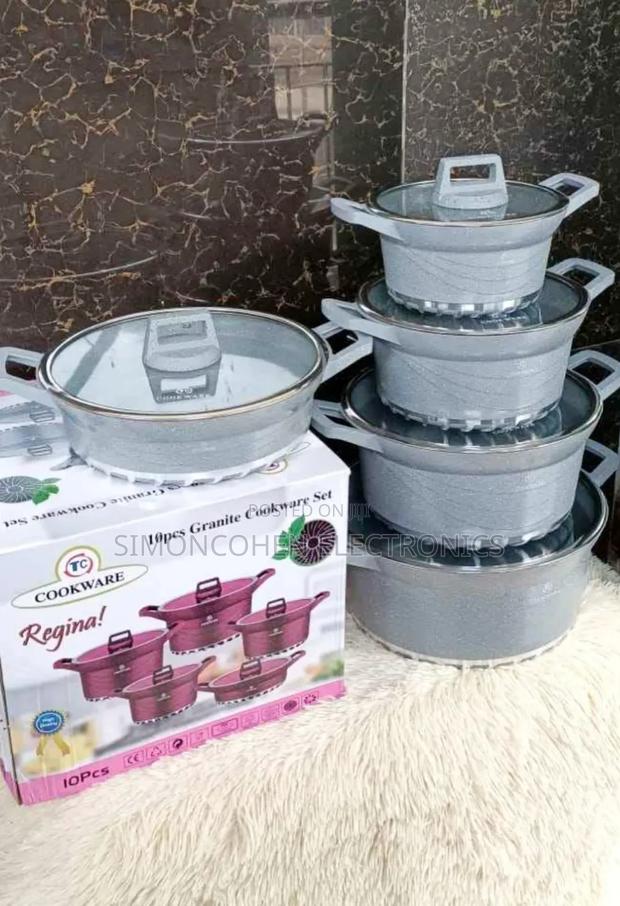 10pcs Tc Cookware With Silicone Lids - main view