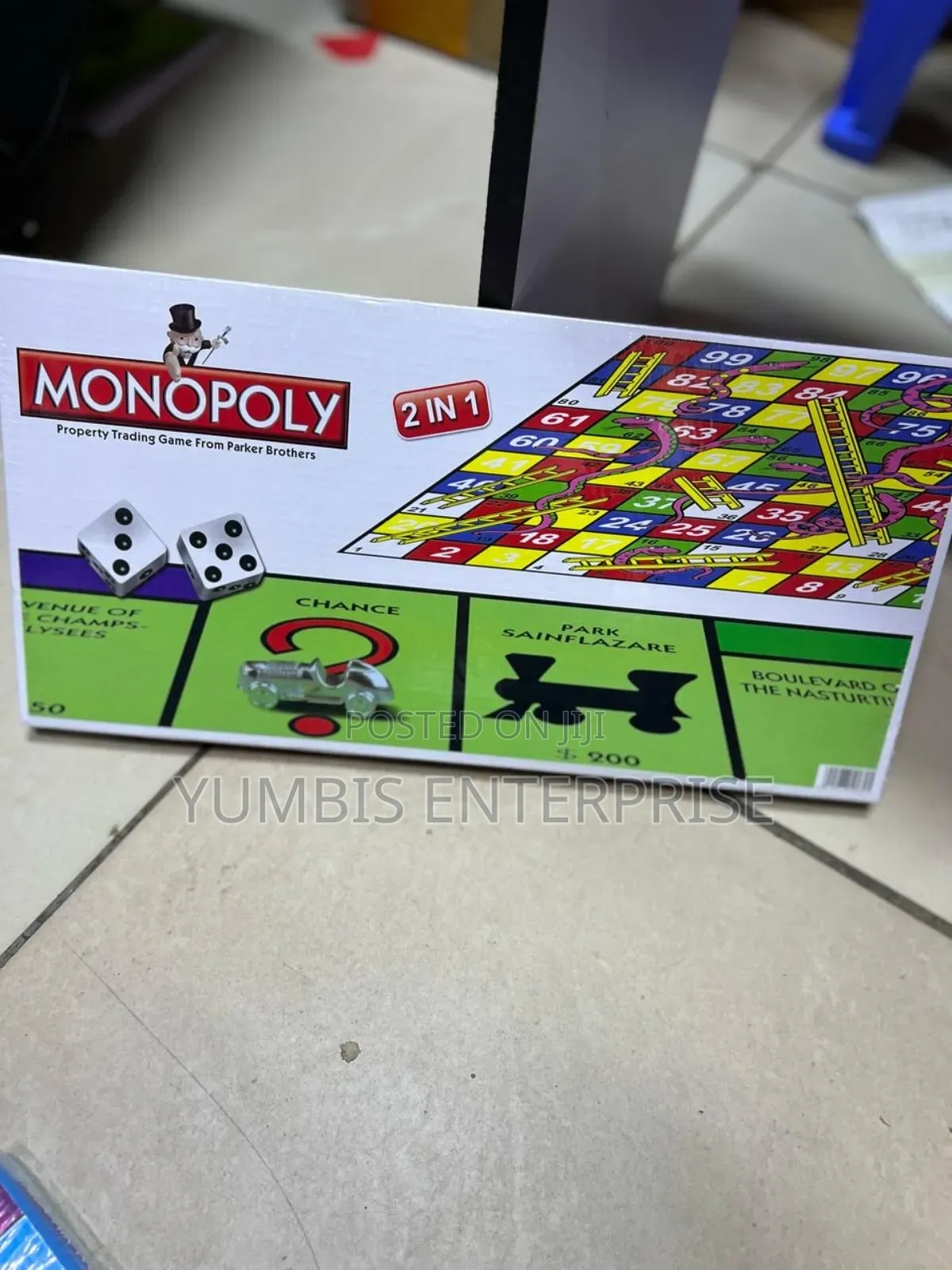 2 in 1 Monopoly With Snakes- Ladders Games