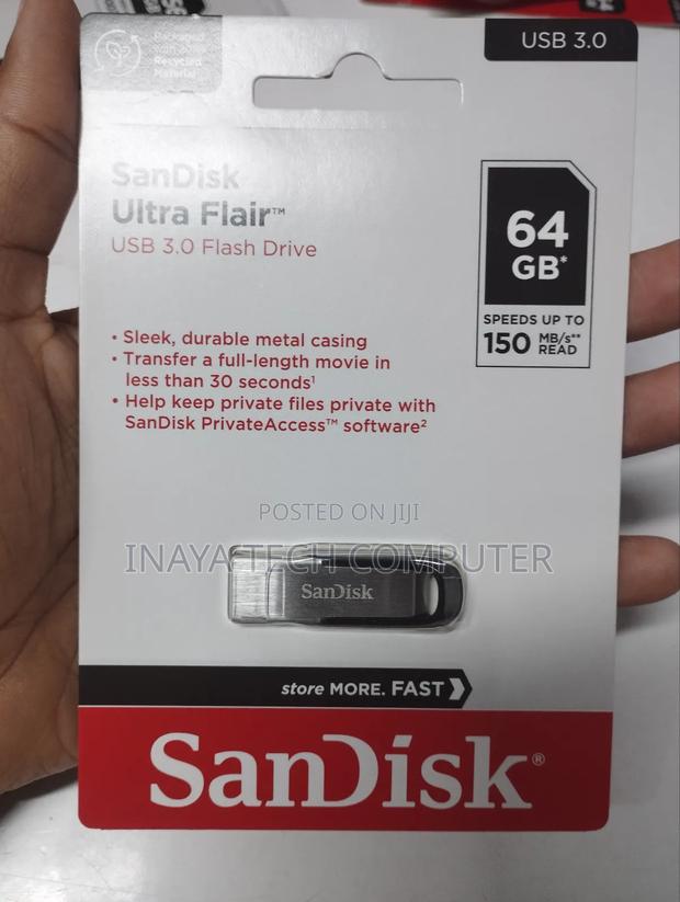 Sandisk Ultra Flair 3.0 Usb Flash Drive 64gb