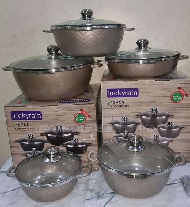 Luckyrain Granite Medium Guage Cooking Pots
