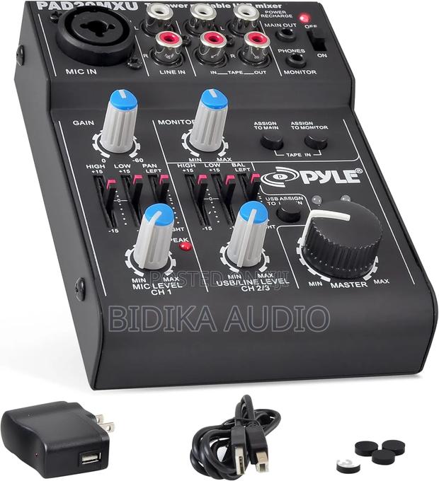 Pyle 5 Channel Audio Mixer - Dj Sound Controller Interface - main view