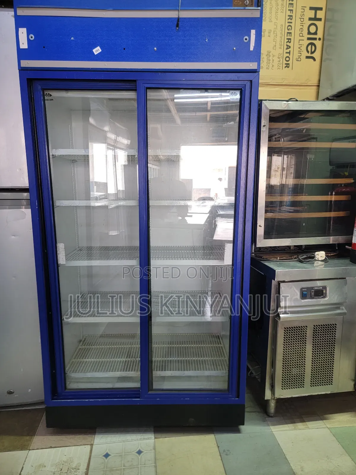 Vulcan Sliding Doors Upright Chiller