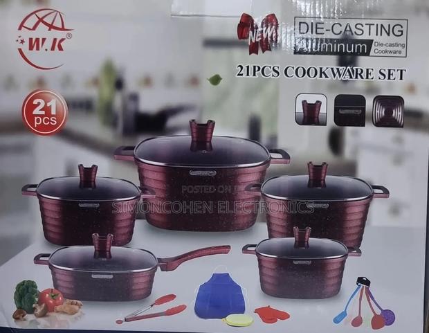 21pcs Die Casting Cookware Set - main view