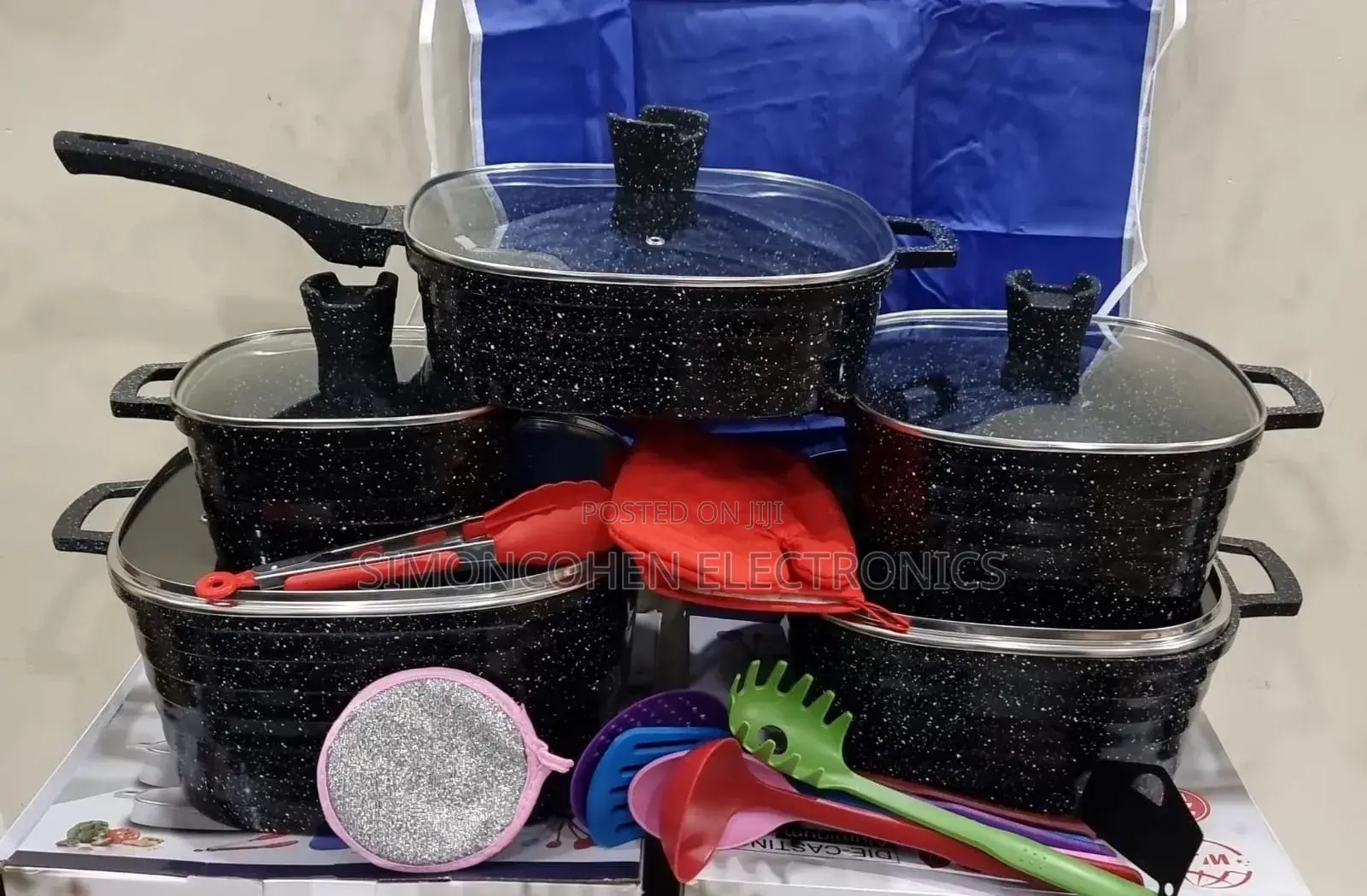 21pcs Die Casting Cookware Set