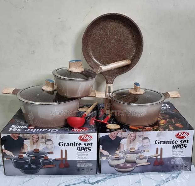 9pcs BMN Granite Cookware Set - main view