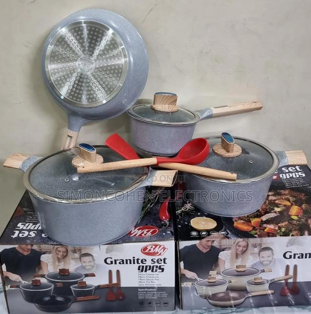 9pcs BMN Granite Cookware Set - thumbnail 3