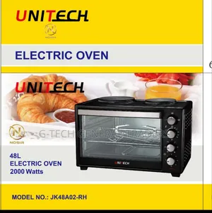 Unitech 48l Extra Capacity Oven With Double Electric Plate