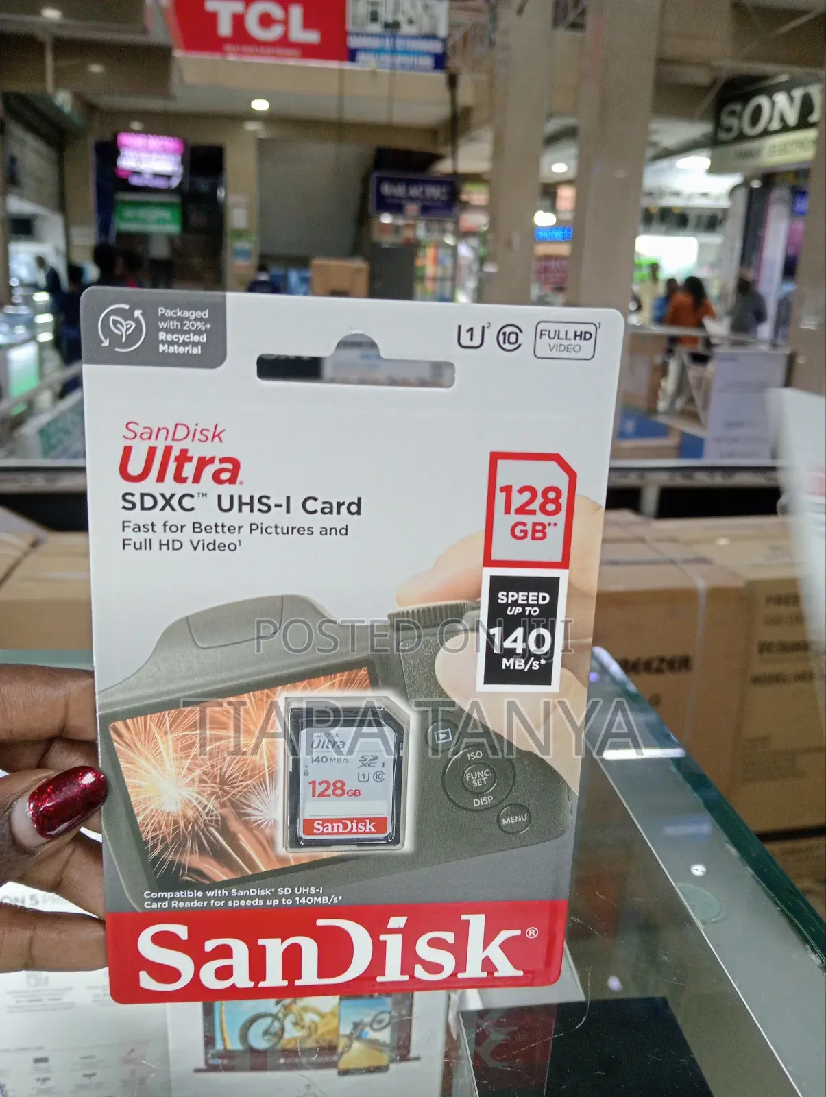 Sandisk 128gb Ultra (140mb/S) Uhs-I SDXC Memory Card