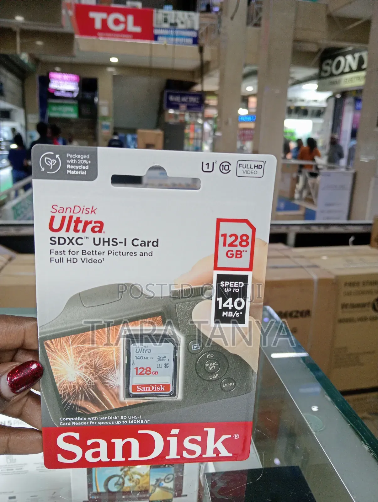 Sandisk 128gb Ultra (140mb/S) Uhs-I SDXC Memory Card