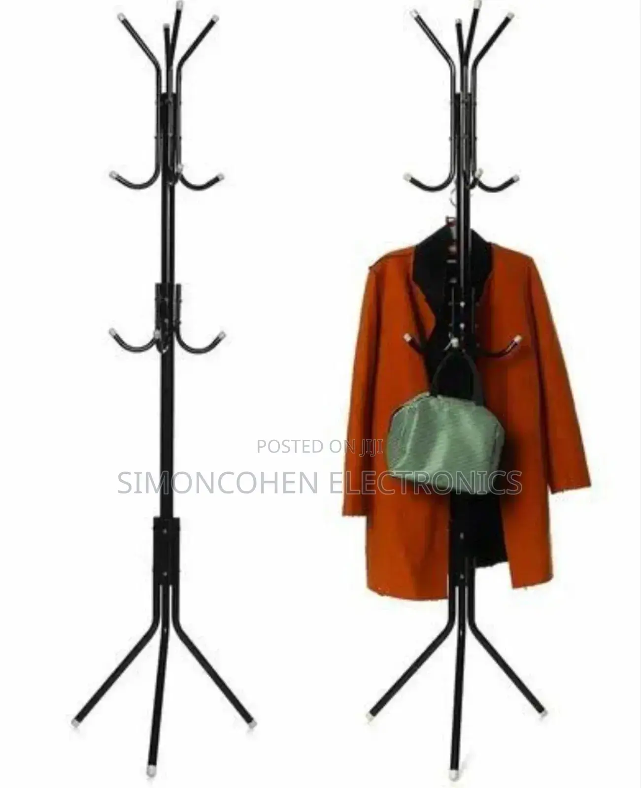 170cm High Metallic Coat or Bags Hanger Stand
