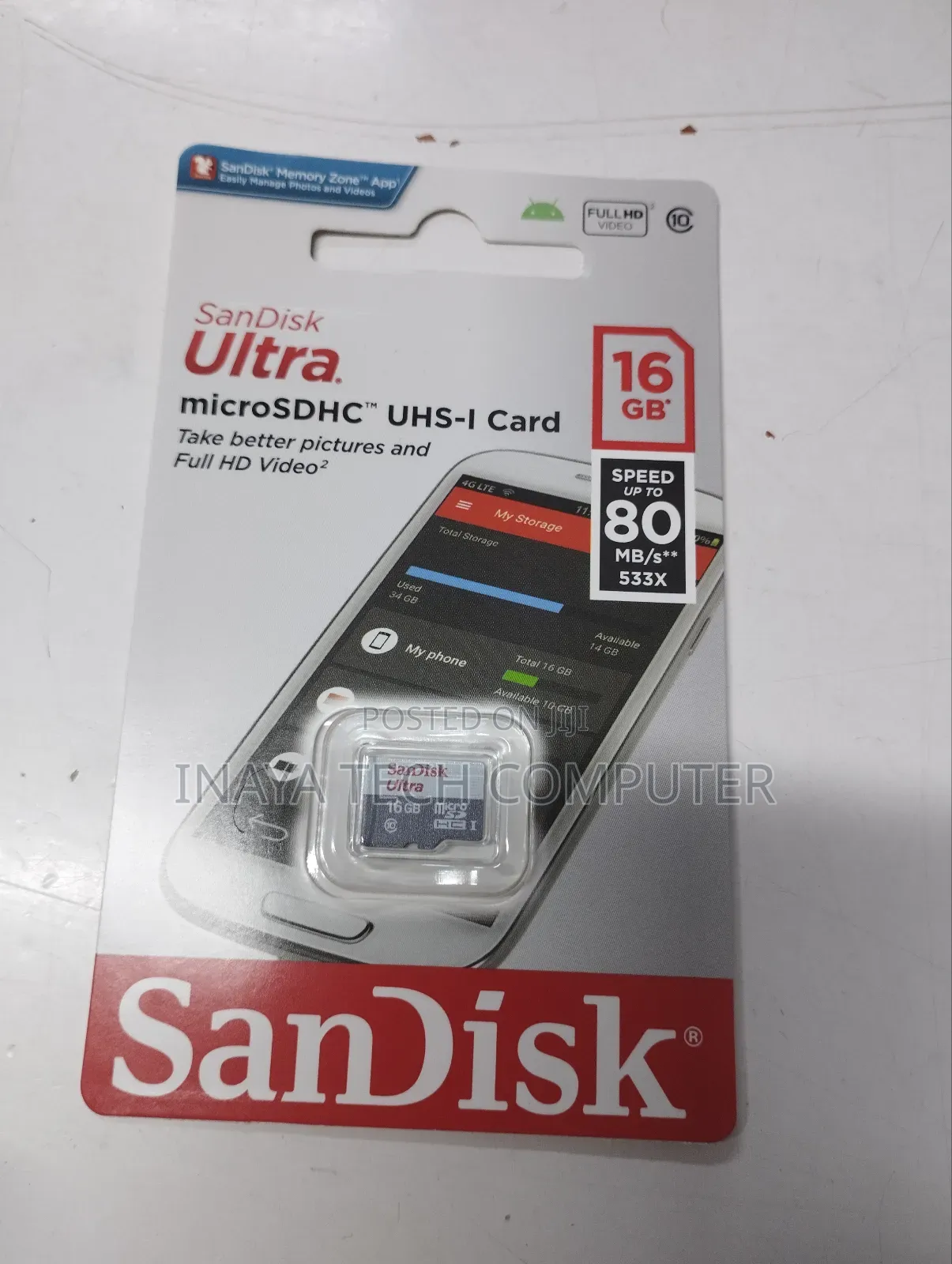 Sandisk Ultra 16gb Memory Card