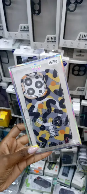 iPhone 16 Pro Magsafe Case ,Colorfull Colors -Black,Yellow