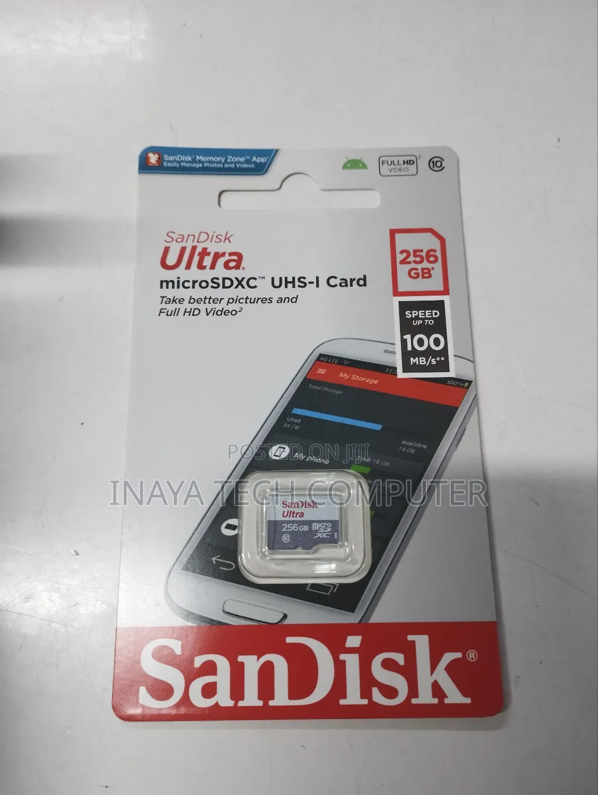 Sandisk Ultra Microsdxc Uhs-I Card Up to 100mb/S - 256gb