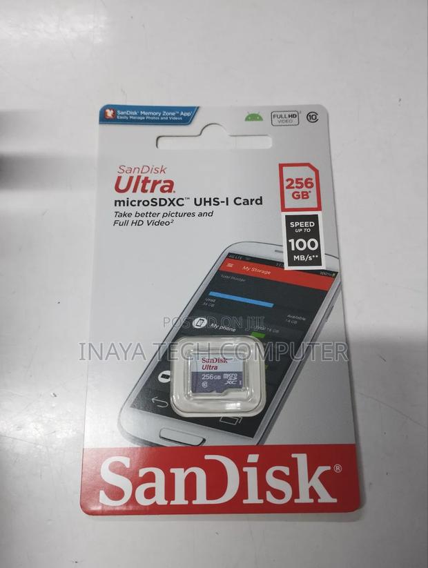 Sandisk Ultra Microsdxc Uhs-I Card Up to 100mb/S - 256gb