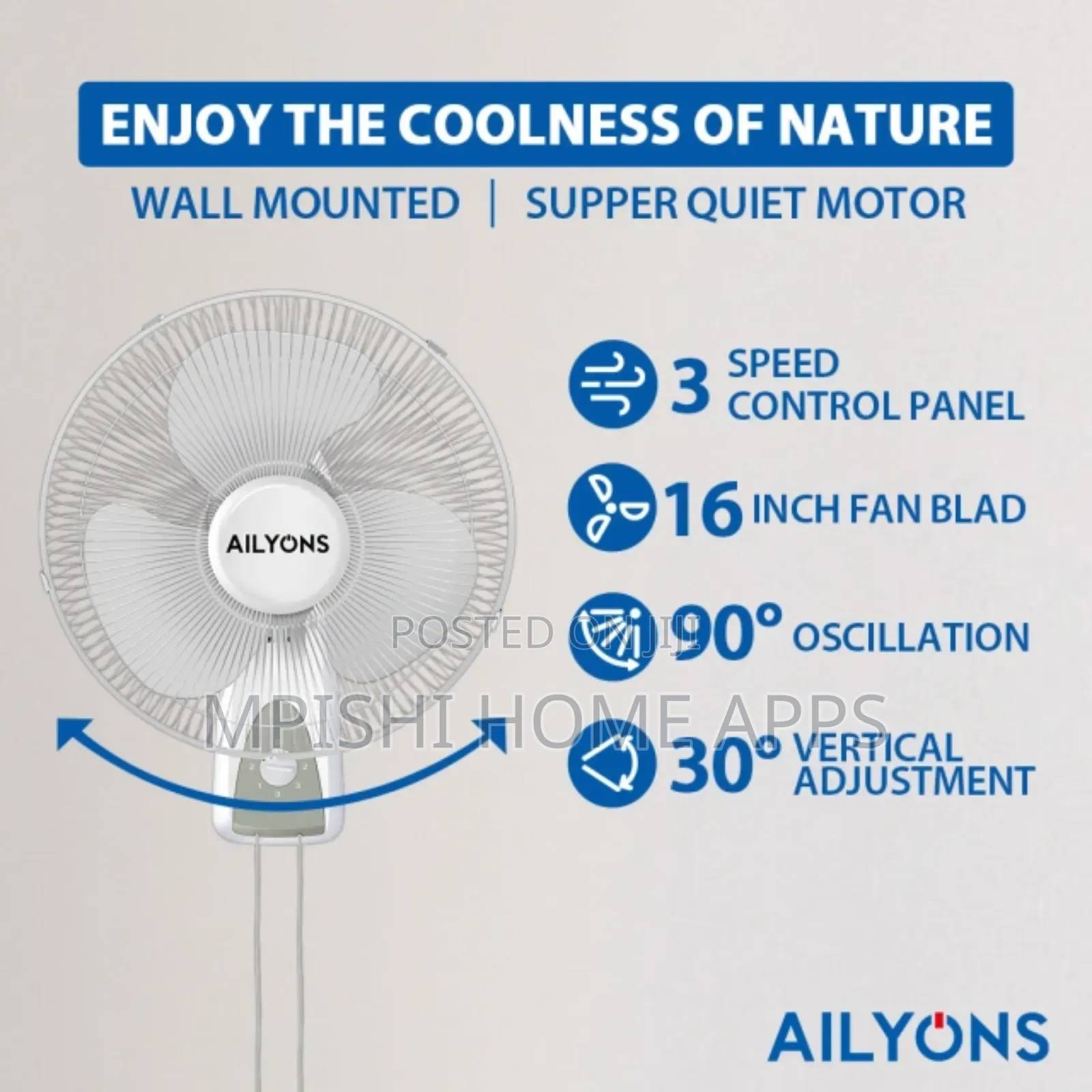Ailyons Wall Fan