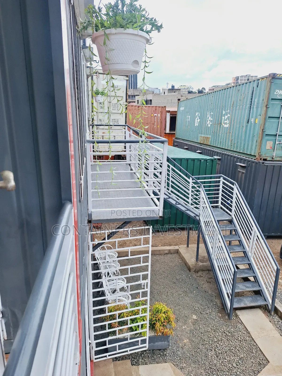 Shipping Container Offices- Stacked 20ft and 40ft Containers
