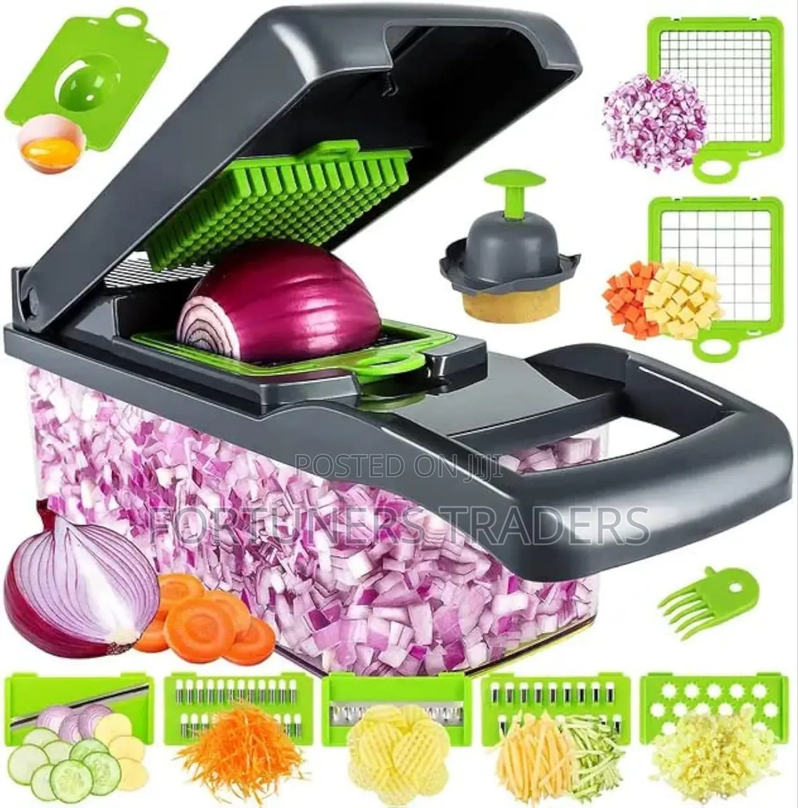 Vegetable Cutter With Interchangeable Blades