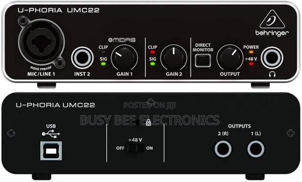 Behringer U-Phoria Umc22 Usb Audio Interface