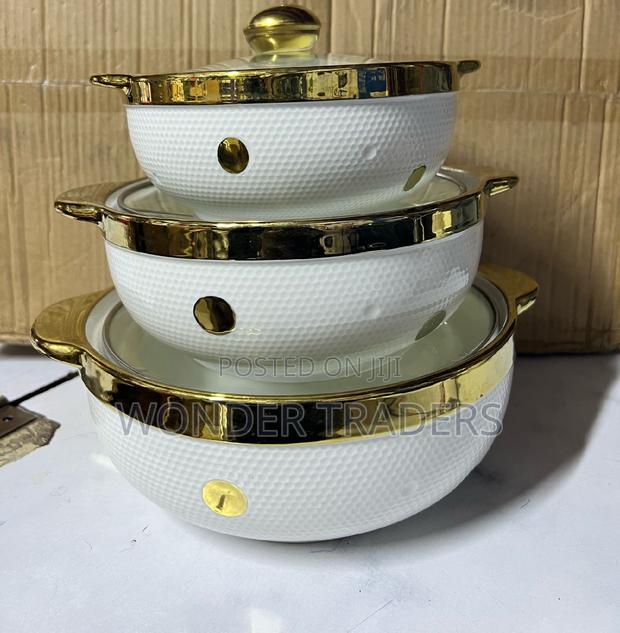 3 PCS Ceramic Soups/ Serving Bowls 2.5l , 2l , and 1.5l